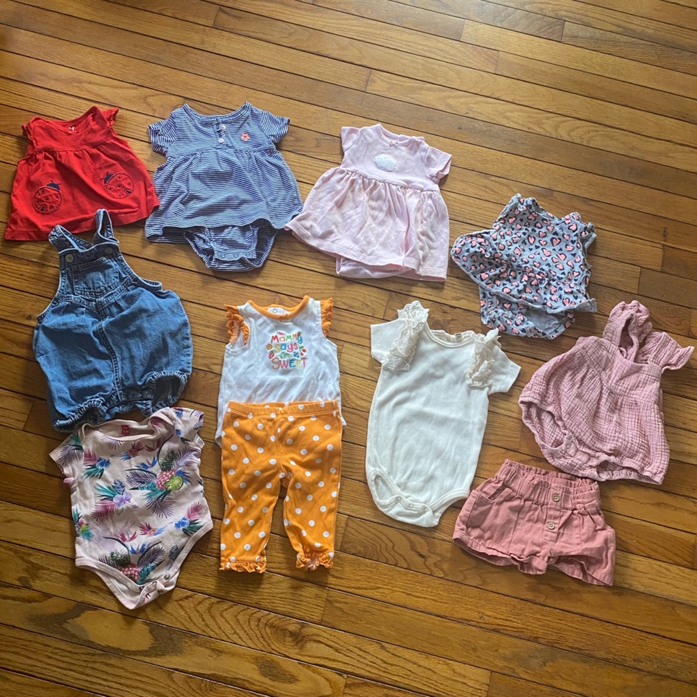 Baby Clothing lot size 3-6 month summer gap carters